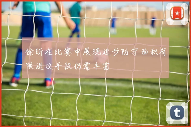 徐昕在比赛中展现进步防守面积有限进攻手段仍需丰富