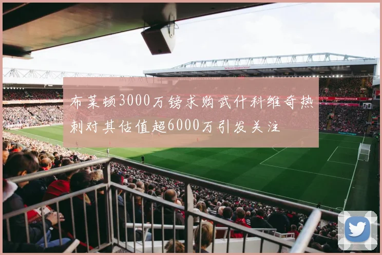 布莱顿3000万镑求购武什科维奇热刺对其估值超6000万引发关注